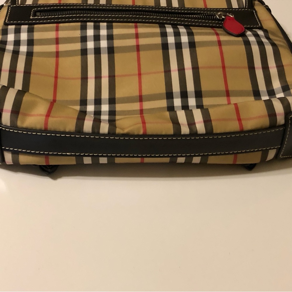 Burberry Red Black & White Stripes Brand New With Tags Authentic Designer Bag - Picture 7 of 16